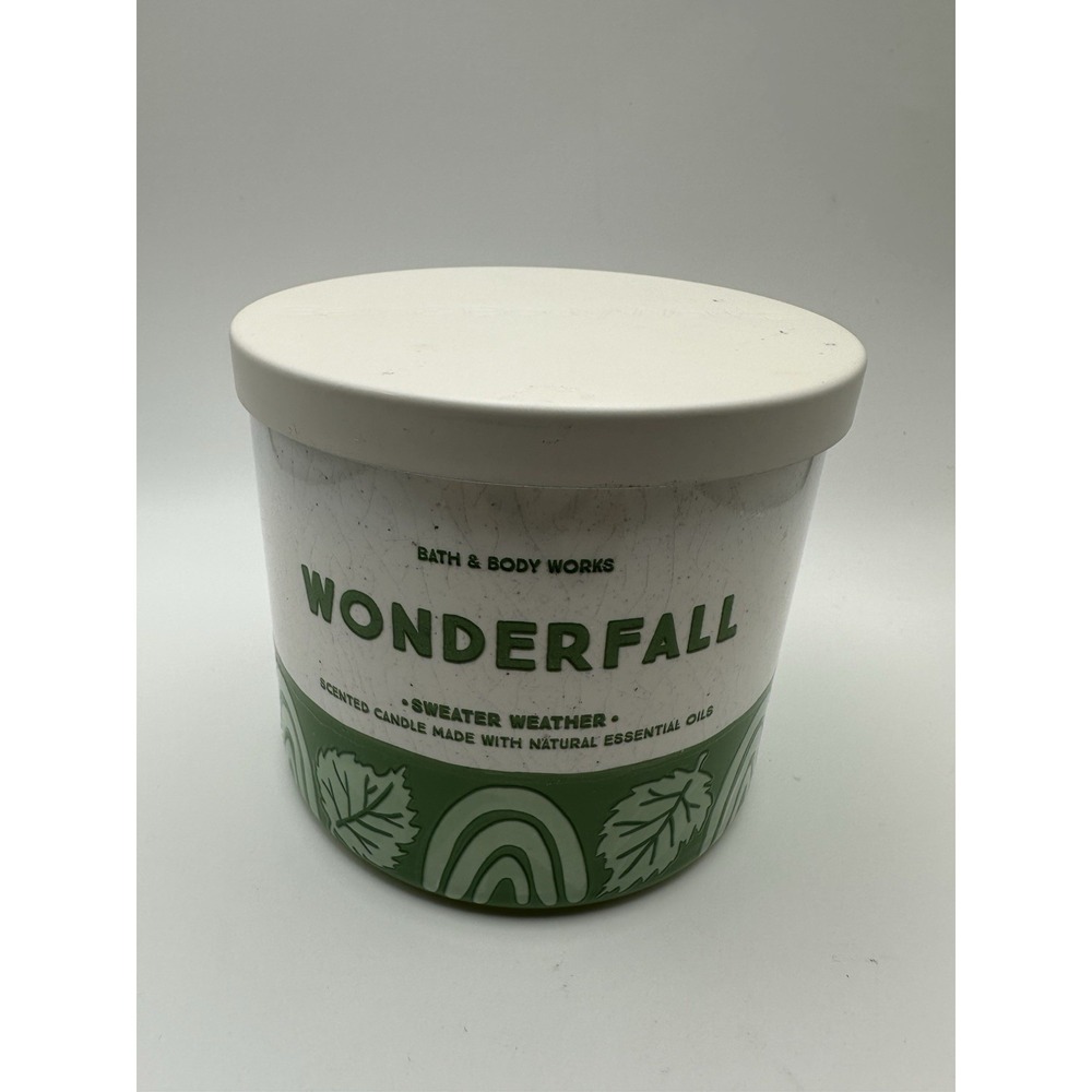 BATH & BODY WORKS  2021 "WONDERFALL SWEATER WEATHER" 3-WICK CANDLE 14.5 OZ